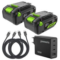 Akumuliatoriai Greenworks K2D8DEAA1; 24 V; 2x4,0 Ah akum.