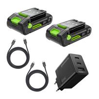 Akumuliatoriai Greenworks K2D4DEAA1; 24 V; 2x2,0 Ah akum.