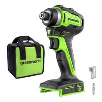 Akumuliatorinis smūginis suktuvas Greenworks ID3220A2; 24 V; 220 Nm (be akumuliatoriaus ir pakrovėjo)