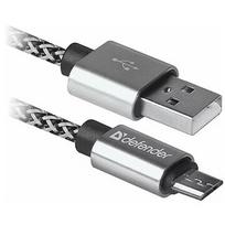 Defender USB AM-MICRO BM 1.0m 2.1A Biały 4714033878036