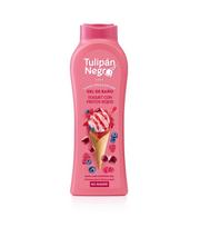 Švelnus vonios ir dušo gelis „Tulipán Negro Yogurt And Red Fruits“, 650 ml