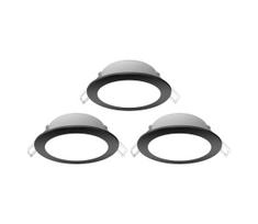Aigostar-KOMPLEKTAS 3x LED Įleidžiamas lauko šviestuvas LED/4,8W/230V 3000K IP65 juoda