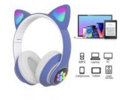 vaikiškos, garsą slopinančios ausinės su bluetooth, mėlynos