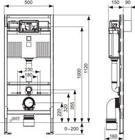 Rėmas wc universalus tece 9300302 profil