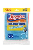 Mikropluošto šluostės su porolonu Spontex Multipack, 3 vnt.