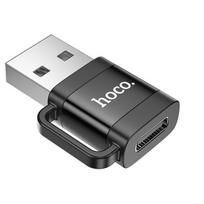 Atsarginis maitinimo šaltinis ("Power Bank") HOCO adapter OTG USB A (male) to Type C (female) 3A UA31D black