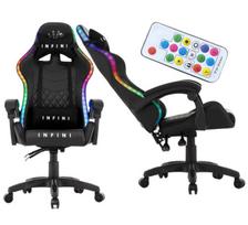 Žaidimų kėdė Infini RGB, juoda