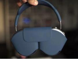 Bevielės ausinės su dėklu ir bluetooth, mėlynos