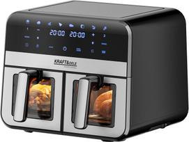 Karšto oro gruzdintuvė be riebalų KD4179, 9 l 2500 W, du skyriai po 4,5 l + LCD ekranas