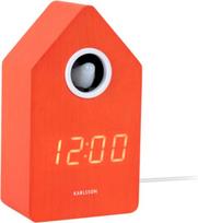 Karlsson Žadintuvas Cuckoo LED, ryškiai oranžinis