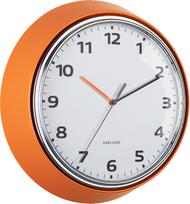 Karlsson Sieninis laikrodis Modern Retro, oranžinis