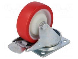 Transport wheel | Ø: 100mm | W: 30mm | H: 128mm | torsional with lock