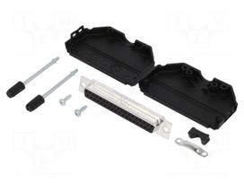 D-Sub | PIN: 37 | female | straight | soldering | for cable | gold flash