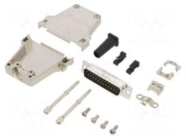 D-Sub | PIN: 25 | male | straight | soldering | for cable | gold flash
