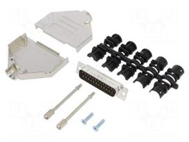 D-Sub | PIN: 25 | male | straight | soldering | for cable | gold flash