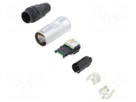 Connector: RJ45 | etherCON | PIN: 8 | Cat 6a | for cable | straight | male