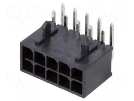 Connector: wire-board | socket | male | PIN: 10 | Micro-Fit+ | PCB snap