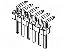 Connector: pin strips | pin header | male | PIN: 2 | THT | C-Grid III