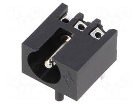 Connector: DC supply | socket | male | angled 90° | THT | 5.5/2.1mm