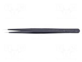 Tweezers | Blade tip shape: sharp | Tweezers len: 140mm | ESD