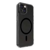 Nugarėlės dėklai Evelatus Apple iPhone 15 Clear Case With MagSafe and Camera Protection Transparent Black