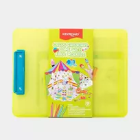 Spalvinimo rinkinys Keyroad PP dėžutėje Cirko žaidimas + flomasteriai