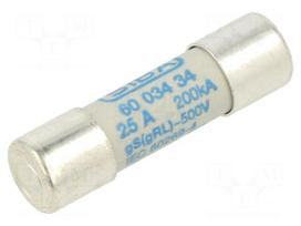 Fuse: fuse | ceramic,cylindrical | 25A | 600VAC | gRL,gS | 10.3x38mm