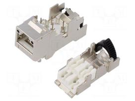 Connector: RJ45 | plug | PIN: 8 | Cat 6a | shielded | 8p8c | 27AWG÷22AWG