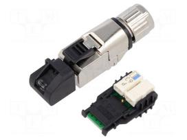 Connector: RJ45 | plug | PIN: 4 | Cat 5 | shielded | 8p4c | 5.5÷10mm | IDC