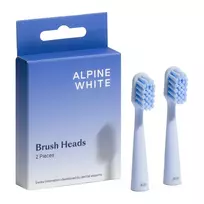 ALPINE WHITE_Brush Heads – keičiamieji šepetėlių antgaliai soninei dantų šepetėlei, 2 vnt.