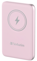Powerbank Verbatim Charge N Go 10000mah Magnetic Wireless Charge Pink