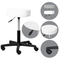 Kosmetologinė taburetė HABYS TIMO, Comfy Base k501, balta