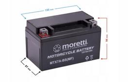 Gelinis akumuliatorius 12V 7Ah motoroleriui ir motociklui Martinelli