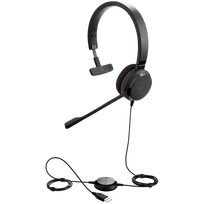 JABRA Evolve 20 SE, Mono UC, USB C/A adapter, Leather