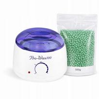 Depiliacijos rinkinys su vaško šildytuvu ir granulėmis (500 g) Pro wax 100