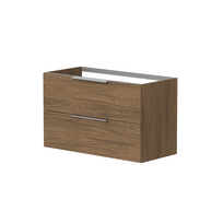 Vonios spintelė Kame Liris 100cm 2 stalčiai, Po stalviršiu, Be kriauklės, Copper oak BUC/10-3DR-V8/48-LIR