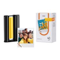 Liene Amber 3x3" Self-Adhesive Photo Paper, 40 Sheets + 1 Refill, Papier fotograficzny Liene Amber 3x3" samoprzylepny 40 arkuszy + 1 wkład
