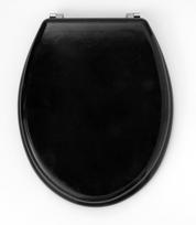 Beldray LA032355BFPEU7 Wooden Toilet Seat, Black