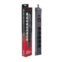 Hawk HWPS501GY viršįtampių apsauga su 5 lizdais ir USB-C 20 W, 1,5 m, pilka