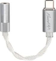 Adapteris Moondrop ECHO-A 32Bit/384kHz Portable DAC/AMP with MIC, 3.5 mm Audio/USB Type-C, sidabro sp.