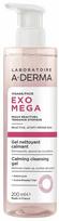 Valomoji veido želė A-Derma Exomega Calming, 200 ml