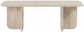 Kavos staliukas Nordure Akira, travertine sp., 60 cm x 120 cm x 41 cm