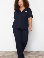 TRENDYOL PLUS SIZE Moteriška pižama