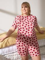 TRENDYOL PLUS SIZE Moteriška pižama