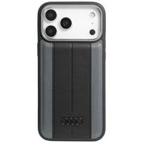 Audi A6 Sintetinės Odos MagSafe Dėklas iPhone 17 Pro Max - Juodas