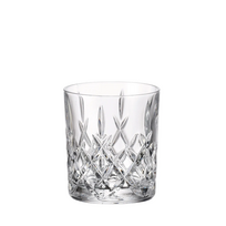 Crystal Bohemia Krištolo stiklinės viskiui BRIXTON (4 vnt., 320ml)