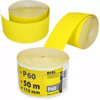 Šlifavimo popierius P60, 50 m ritinys, DREL