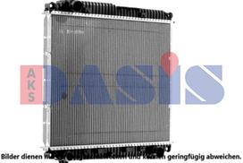 AKS DASIS Variklio aušinimo radiatorius Radiator 130065N