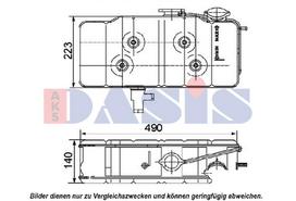 AKS DASIS Aušinimo skysčio išsiplėtimo bakelis coolant expansion tank 401020N