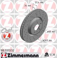 ZIMMERMANN Stabdžių diskas SPORT BRAKE DISC Z 100.3373.52